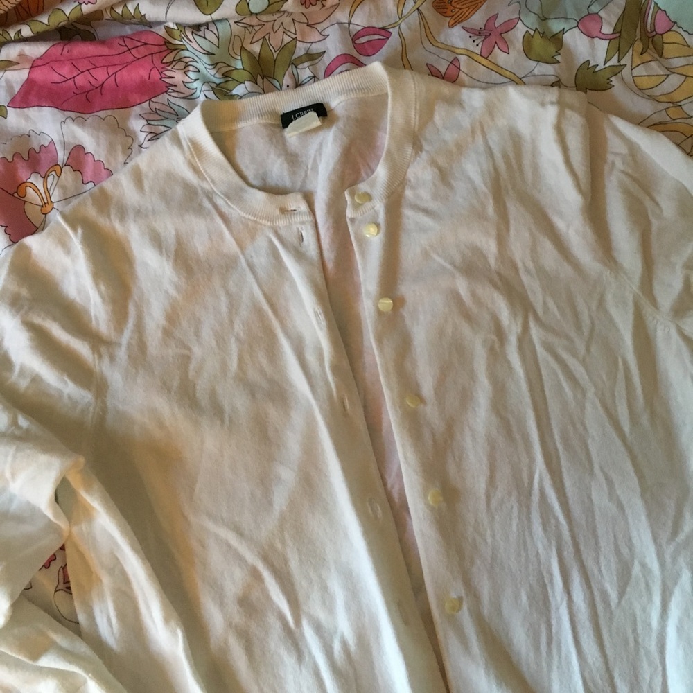 White J. Crew Sweater